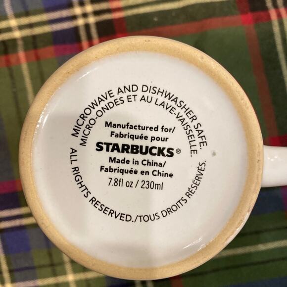 Starbucks Valentines THINGS I LOVE Small Coffee Tea Mug  7.8 oz Red, White Heart - Picture 5 of 6